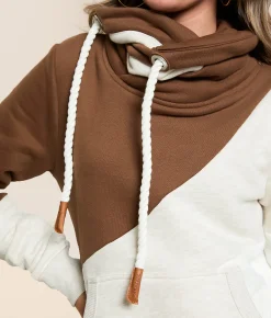 Wanakome Deena Cowl Neck Pullover Heather Oatmeal Mix Sale