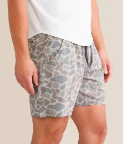 BURLEBO Deer Camo Performance Stretch Short Classic Deer Camo