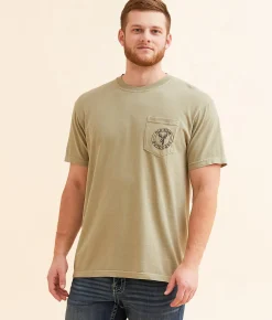 Graphic T-Shirts | Old Row Deer Circle T-Shirt Khaki