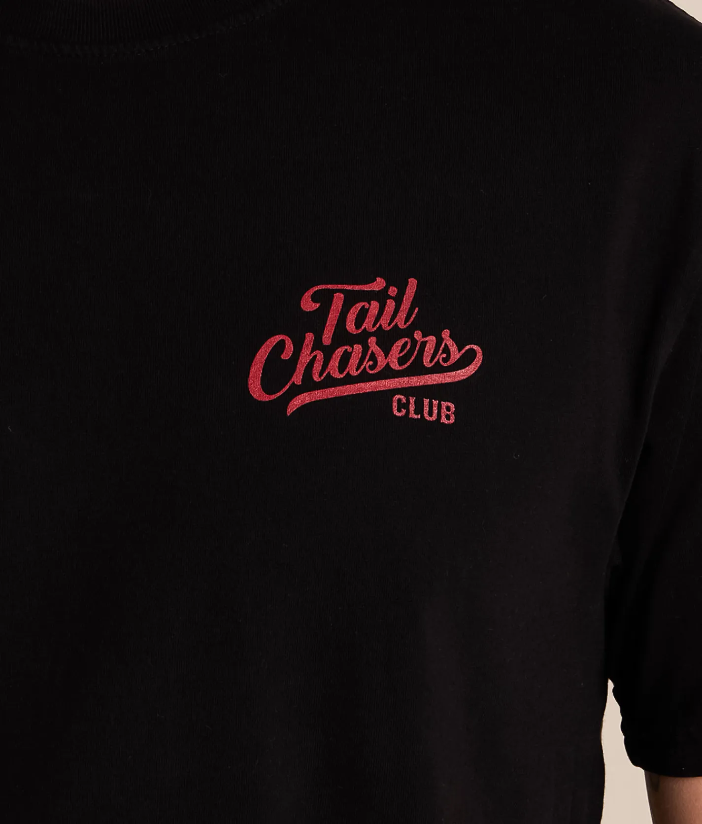 Tops|Graphic T-Shirts | Tail Chasers Club Deer Stance T-Shirt Black