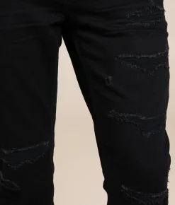 Bottoms|Jeans | American Fighter Defender Straight Stretch Jean Black Rinse