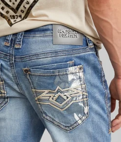 Sale Jeans|Bottoms | American Fighter Defender Stretch Jean Branson Wash