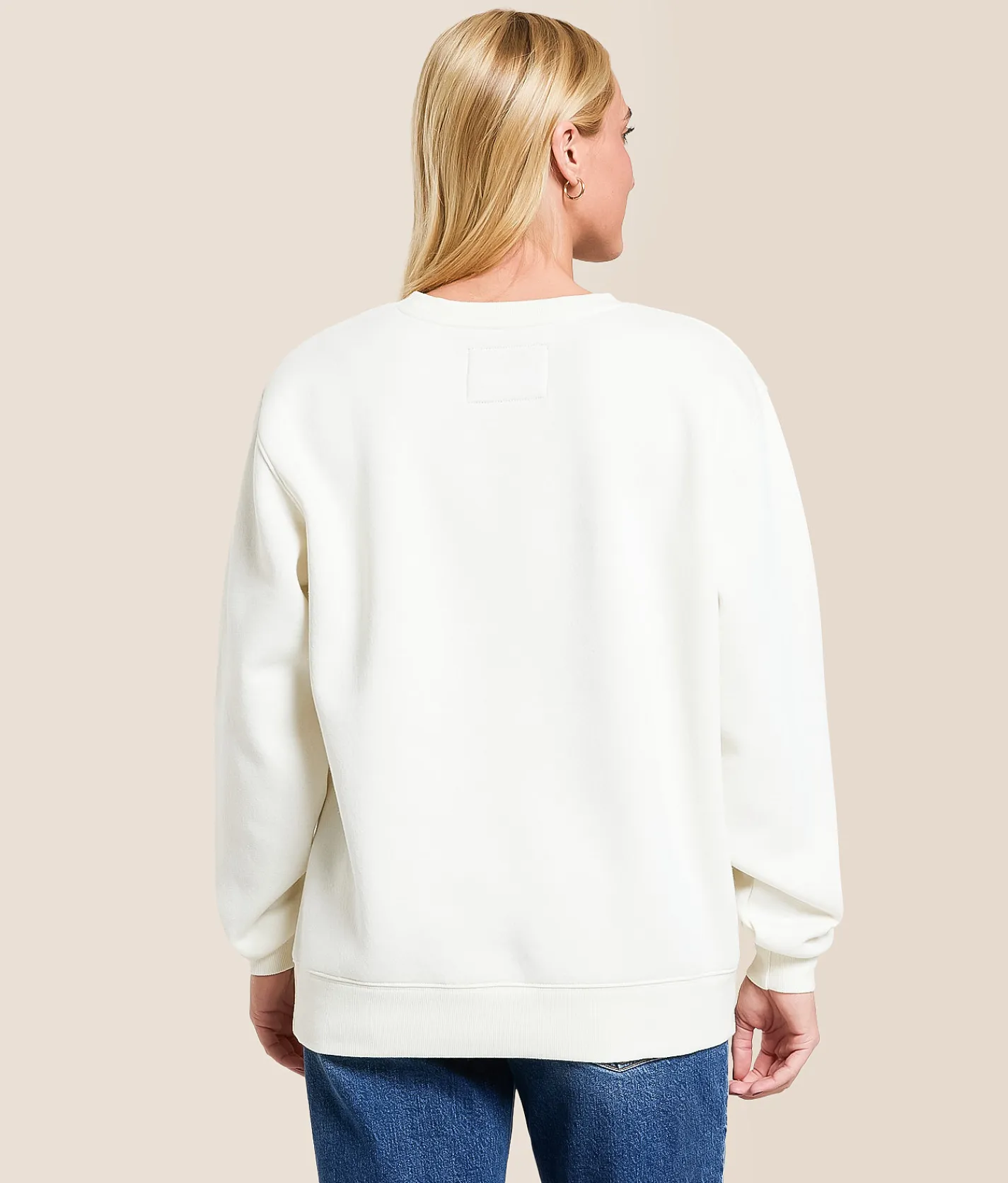 Cactus & Pearl Def Leppard Oversized Band Pullover Marshmellow Hot