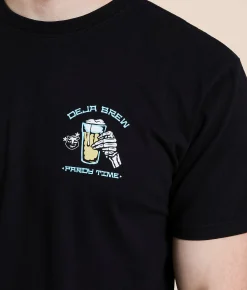 Graphic T-Shirts | Pardy Time Deja Brew T-Shirt Jet Black