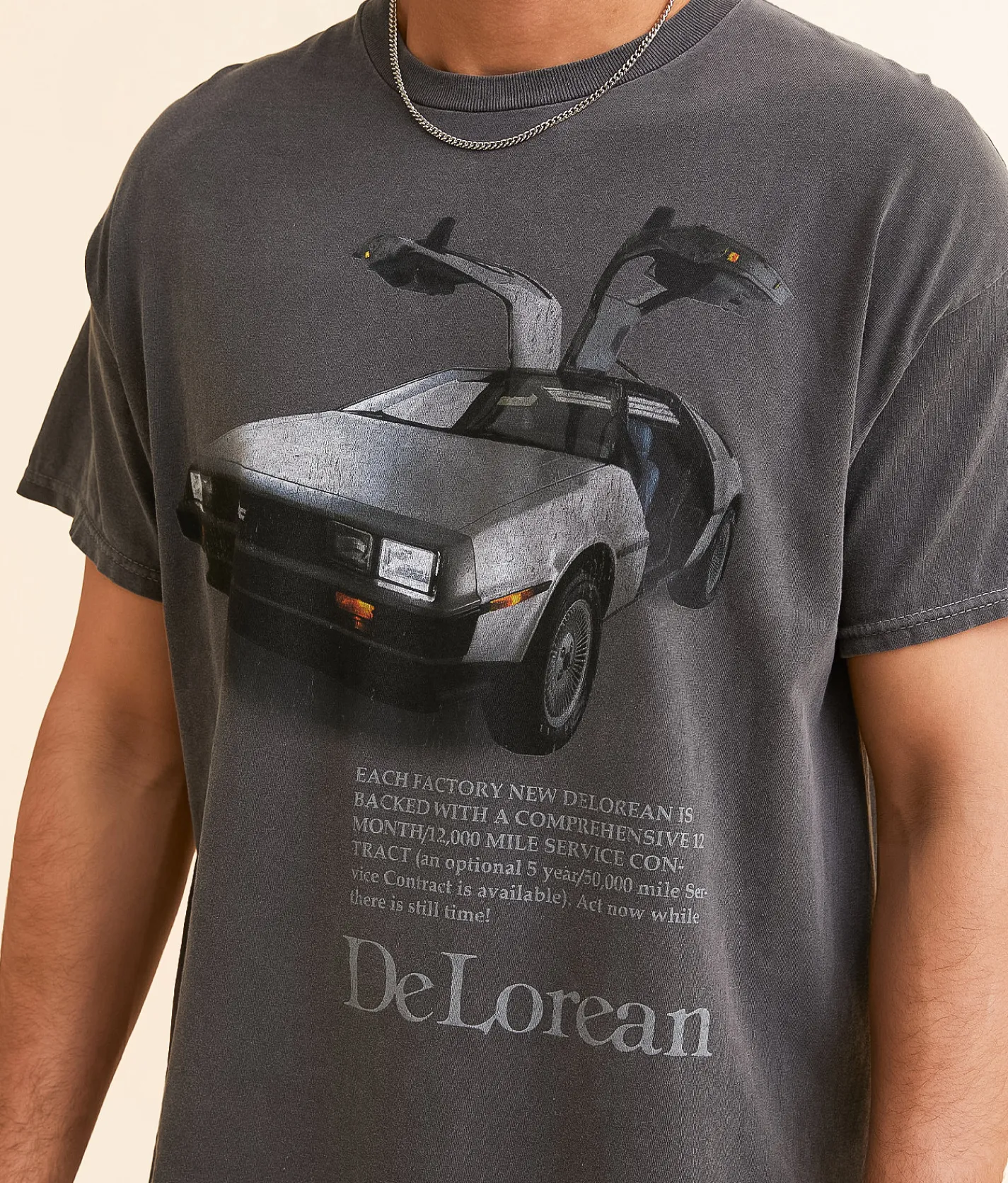 Goodie Two Sleeves DeLorean T-Shirt Black Outlet