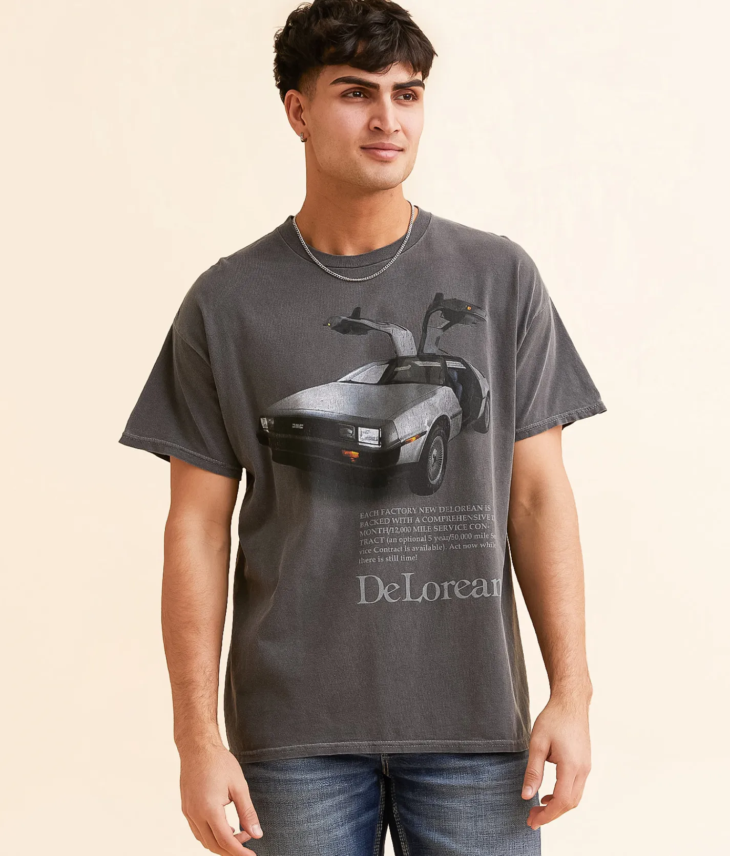 Goodie Two Sleeves DeLorean T-Shirt Black Outlet