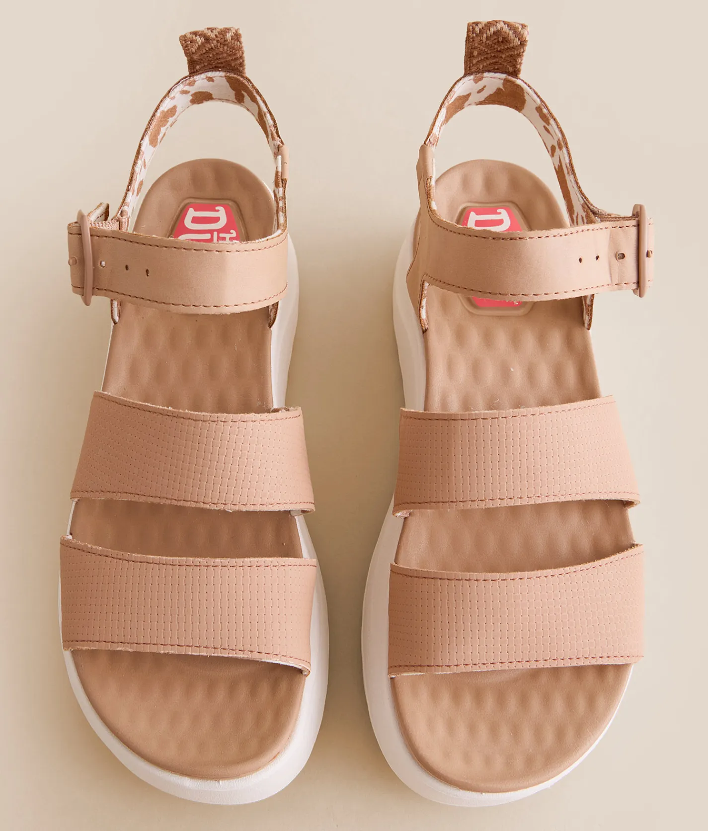 HEYDUDE™ Delray Buckle Classic Platform Sandal Tan
