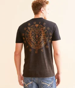 American Fighter Del Rosa T-Shirt Chocolate Brown Black Online
