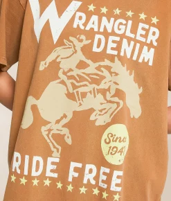 Tops | Wrangler® Denim Girlfriend T-Shirt Argon Oil