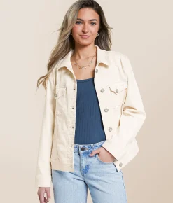 HIDDEN Denim Stretch Jacket Cream Hot