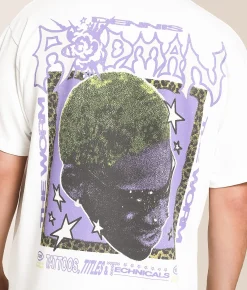 Tops|Graphic T-Shirts | ID Supply Co. Dennis Rodman Tattoos T-Shirt White
