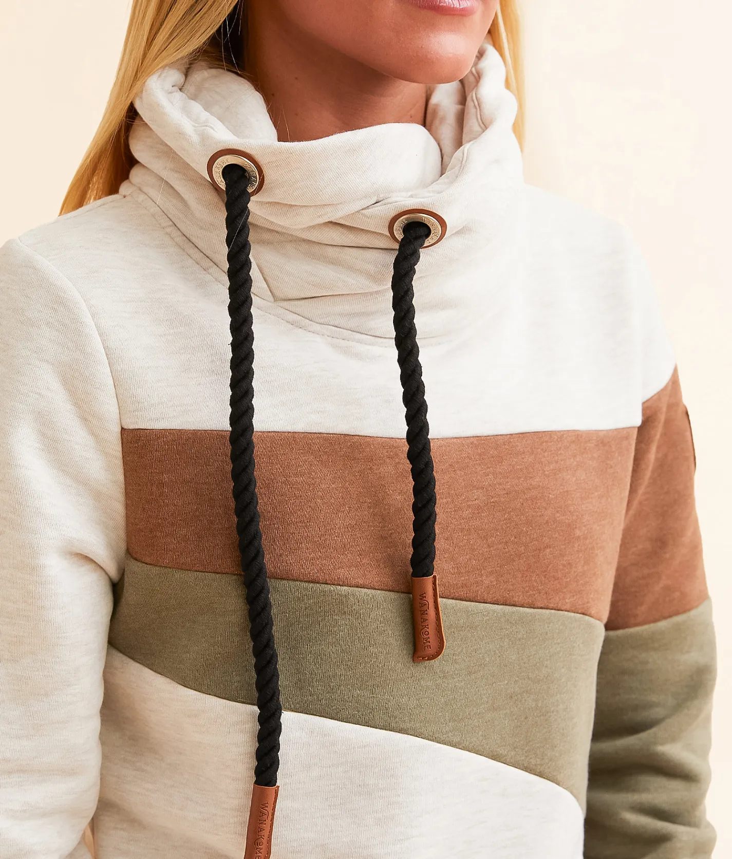 Wanakome Dera Pullover Heather Oatmeal Mix