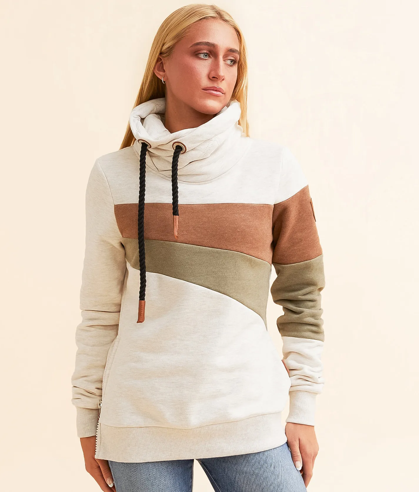 Wanakome Dera Pullover Heather Oatmeal Mix