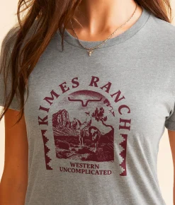 Kimes Ranch Desert Arch T-Shirt Dark Grey Heather Outlet