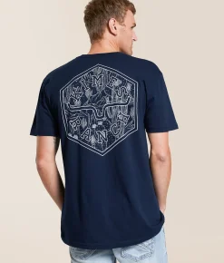 Graphic T-Shirts | Kimes Ranch Desert Pattern T-Shirt Midnight Navy