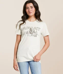 Ariat Desert Ride T-Shirt Putty Clearance