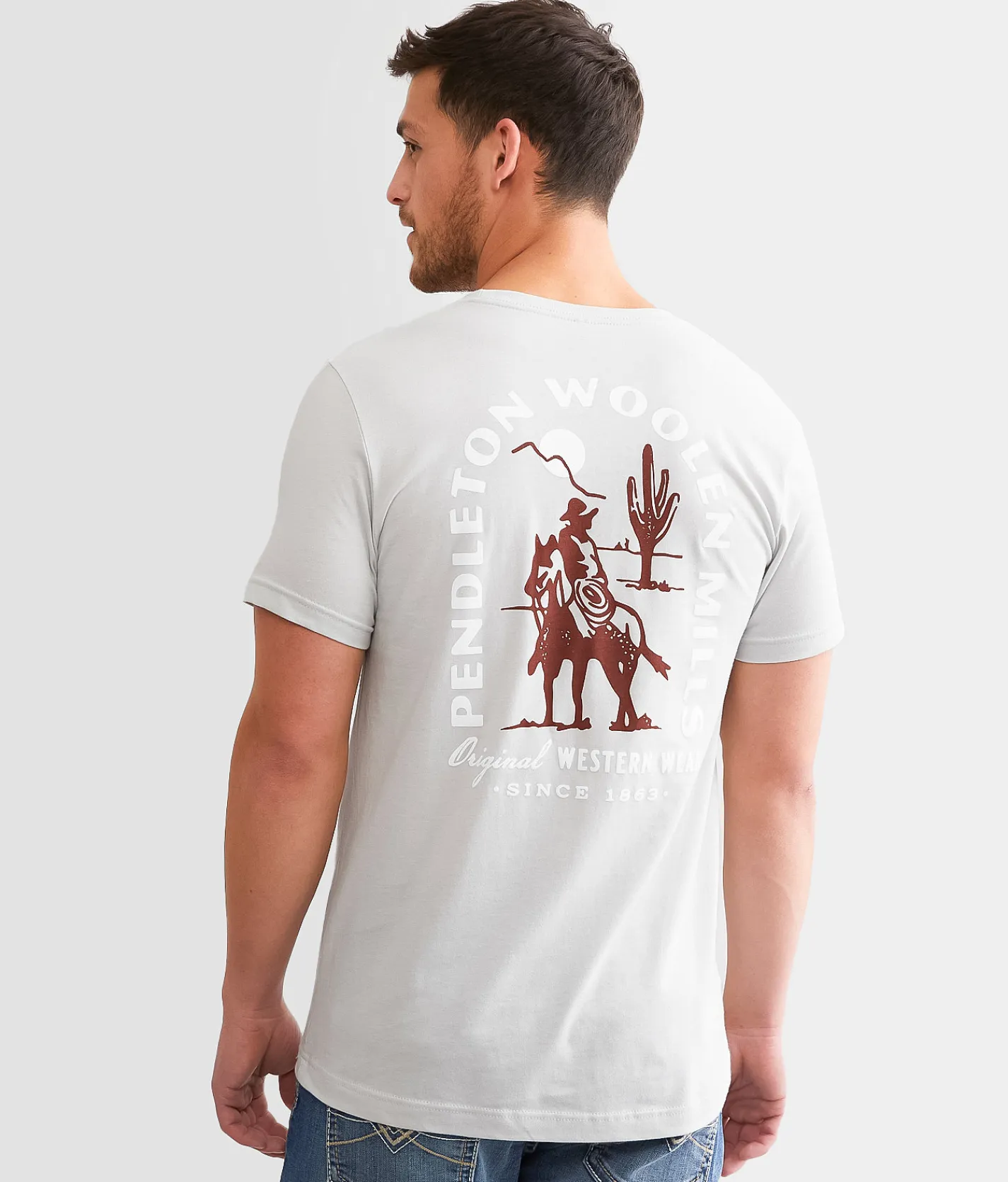 Pendleton Desert Trail Ride T-Shirt Silver Online
