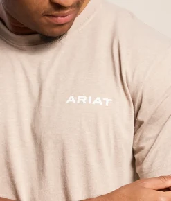 Ariat Desert Valley Scene T-Shirt Brindle Heather Sale