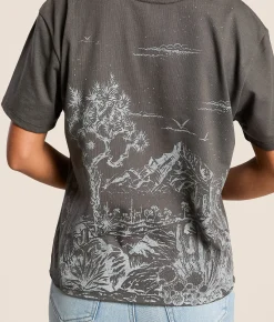 Modish Rebel Desert Valley T-Shirt Blackened Pearl Online