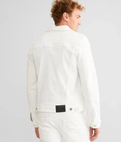 Coats & Jackets | Smuggler's Moon Destructed Denim Stretch Jacket White
