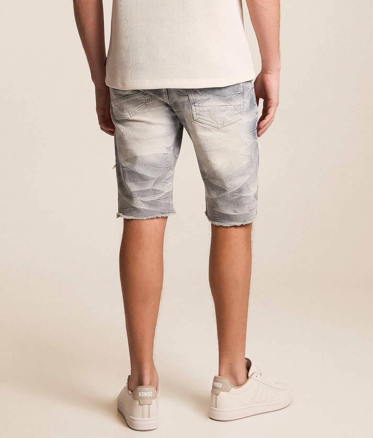 Smoke Rise® Destructed Stretch Short Farley Blue Clearance