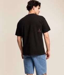 Graphic T-Shirts | Affliction Destruction T-Shirt Black Lava Wash