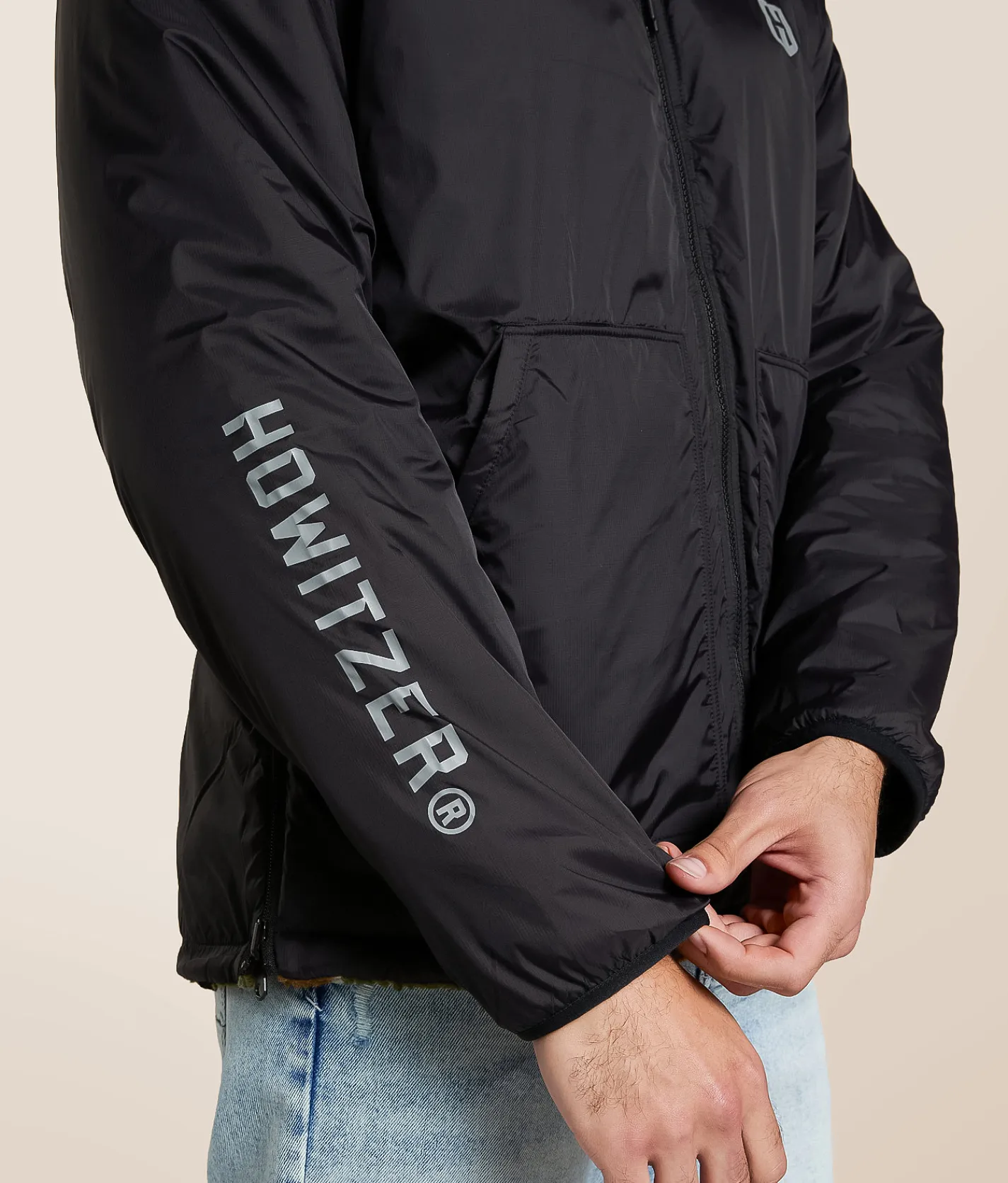 Tops|Coats & Jackets | Howitzer Detonate Reversible Hooded Jacket Black