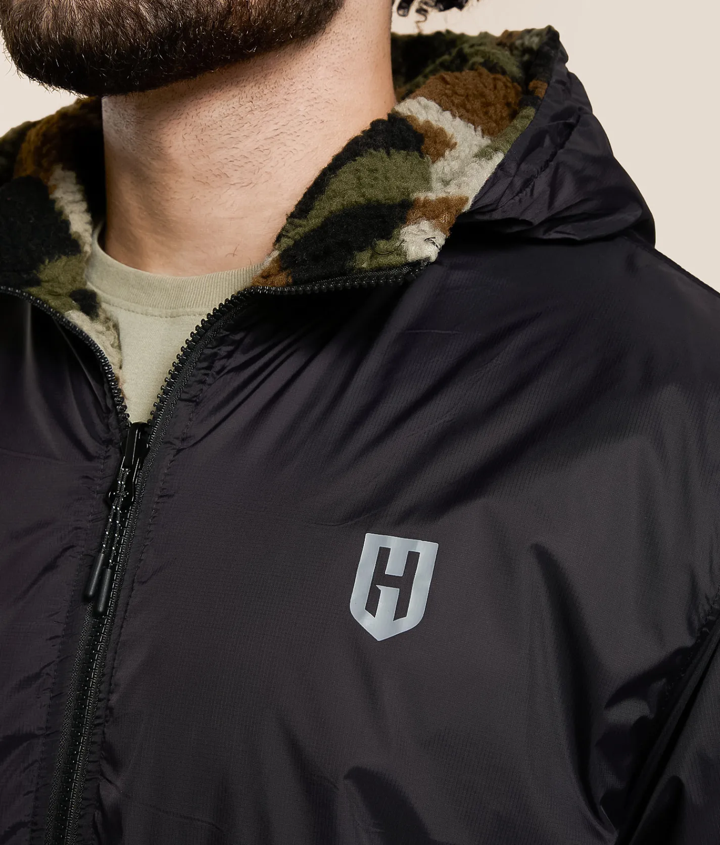 Tops|Coats & Jackets | Howitzer Detonate Reversible Hooded Jacket Black