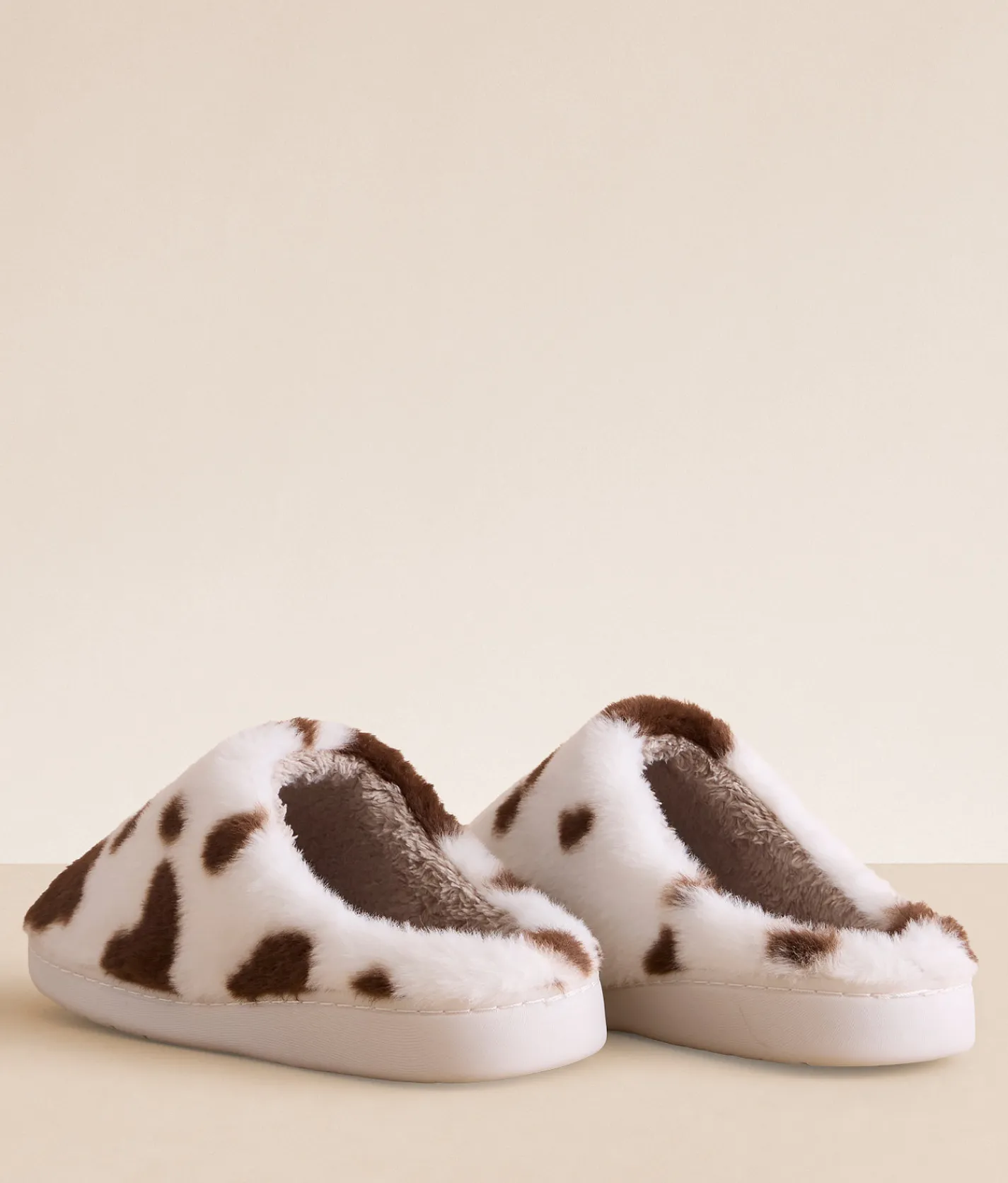 Mia Devyn Western Slipper Brown Off White Hot