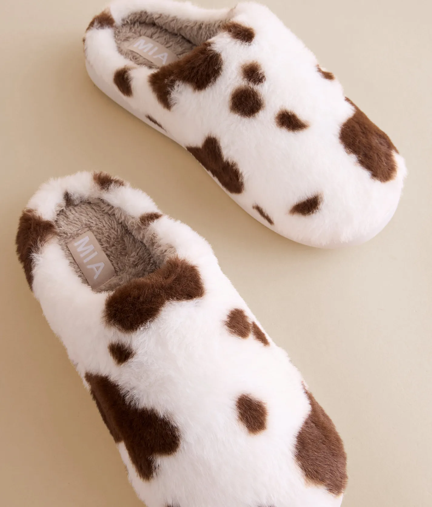 Mia Devyn Western Slipper Brown Off White Hot
