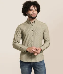 J.B. Holt Diamond Athletic Performance Stretch Shirt Taupe Clearance