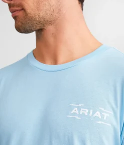 Ariat Diamond Canyon T-Shirt Sky Blue Heather Online