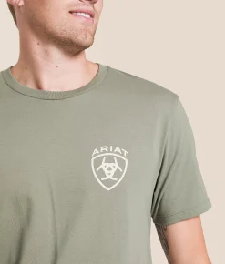 Ariat Diamond Card Desert T-Shirt Castor Grey Best