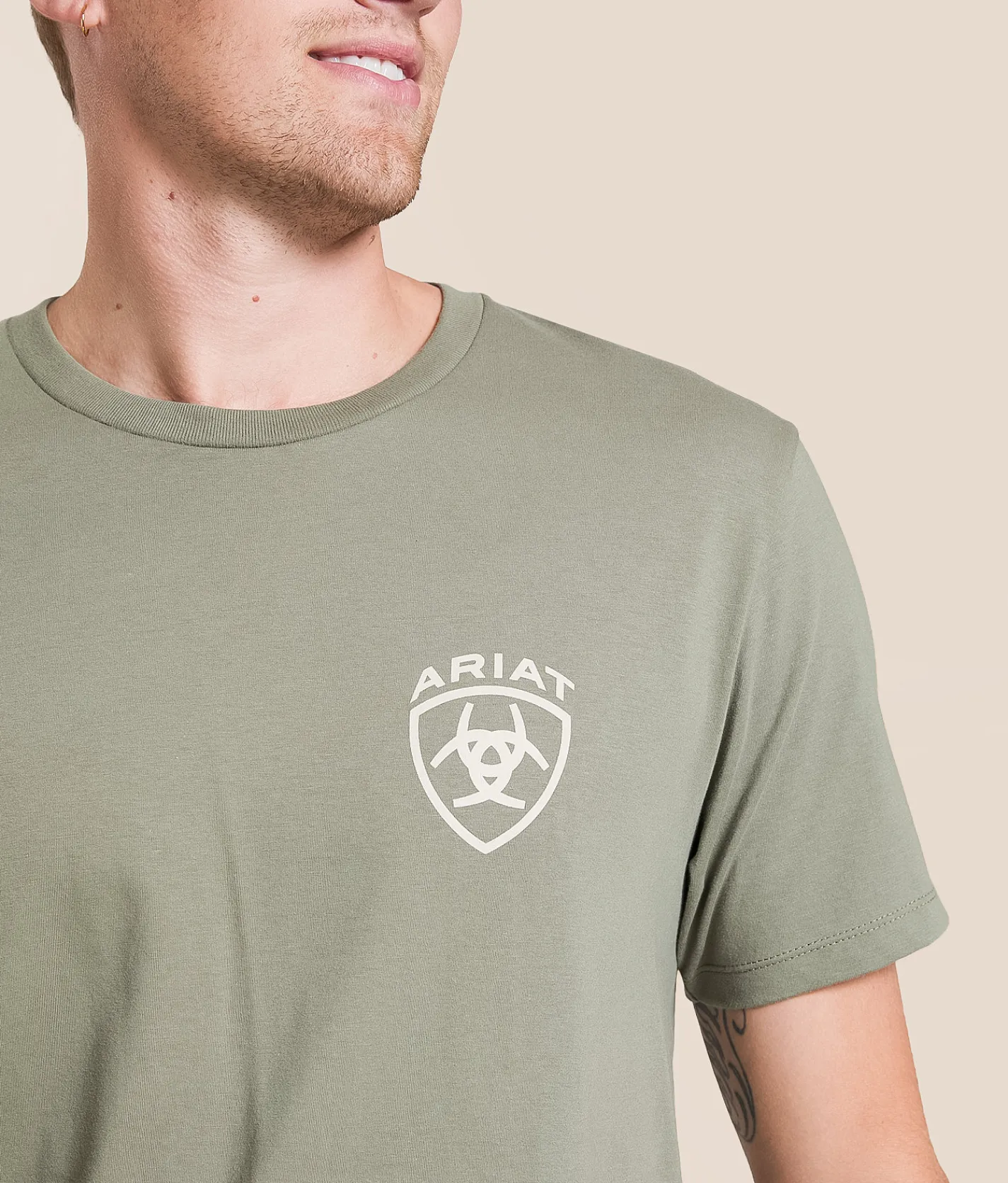 Ariat Diamond Card Desert T-Shirt Castor Grey Best