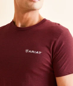Ariat Diamond Doubler T-Shirt Crimson Black Heather