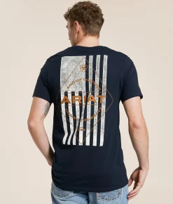Graphic T-Shirts | Ariat Diamond Flag Tonal T-Shirt New Navy