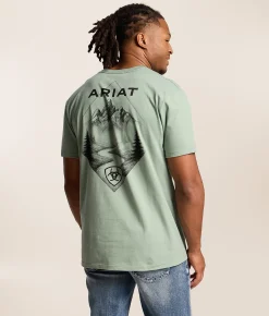 Tops|Graphic T-Shirts | Ariat Diamond Lands T-Shirt Lily Pad