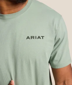 Tops|Graphic T-Shirts | Ariat Diamond Lands T-Shirt Lily Pad