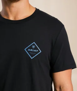Graphic T-Shirts | Ariat Diamond Open T-Shirt Black