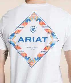 Graphic T-Shirts | Ariat Diamond Open T-Shirt White