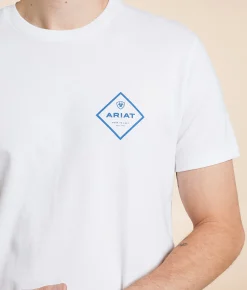 Graphic T-Shirts | Ariat Diamond Open T-Shirt White