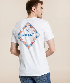 Graphic T-Shirts | Ariat Diamond Open T-Shirt White