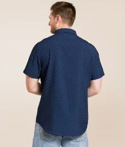 7Diamonds Diamond Seersucker Stretch Shirt Fog Online