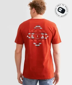 Graphic T-Shirts | Ariat Diamond Serape T-Shirt Red Ochre