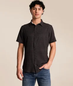 J.B. Holt Diamond Standard Performance Stretch Shirt Black Brown Hot