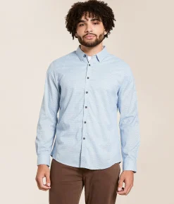 J.B. Holt Diamond Standard Stretch Shirt Light Blue Hot