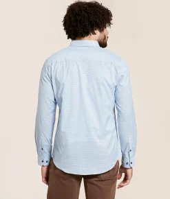 J.B. Holt Diamond Standard Stretch Shirt Light Blue Hot
