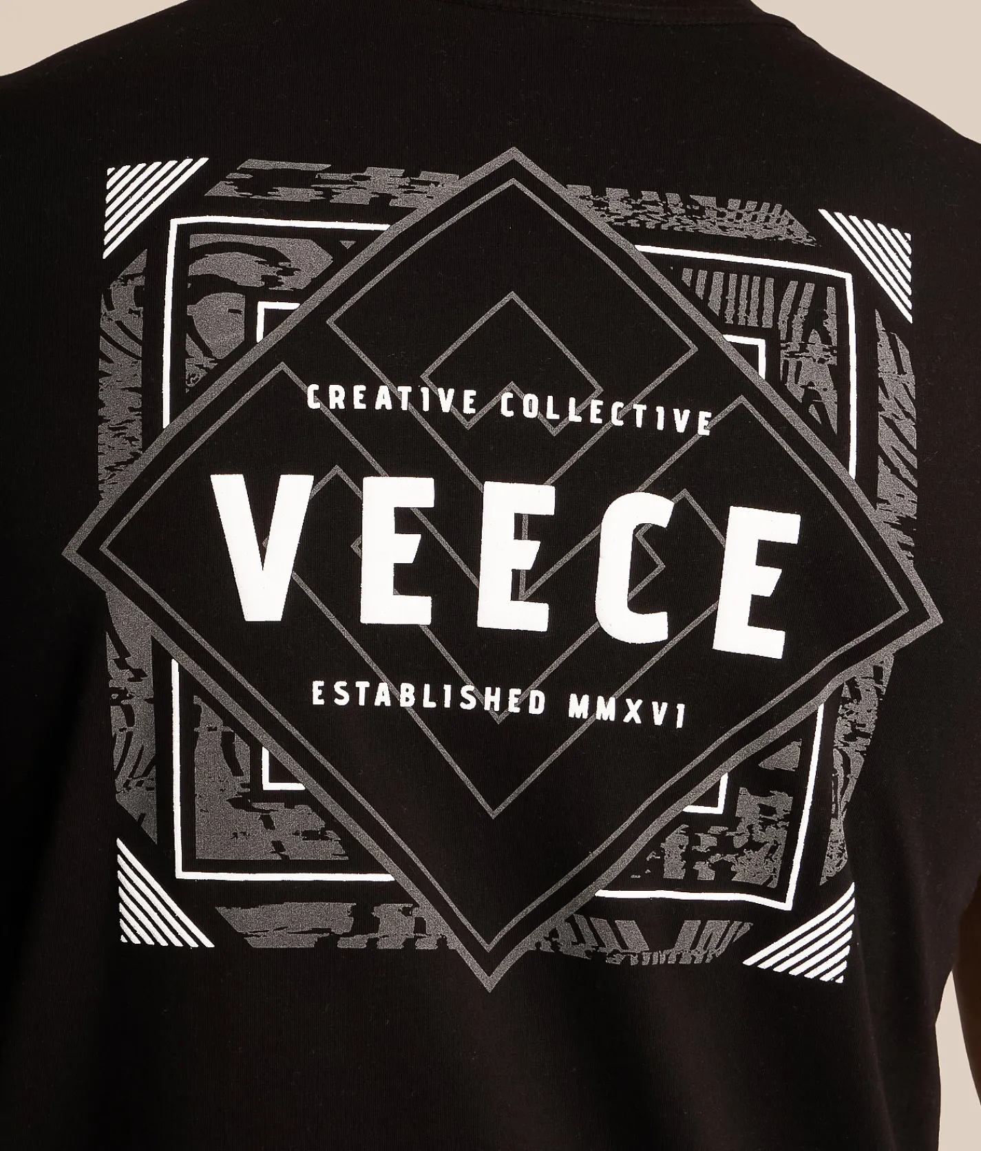 Tops|Graphic T-Shirts | Veece Diamond Tile T-Shirt Black