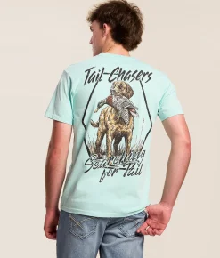 Tail Chasers Club Diamond T-Shirt Waterspout Pigment Dye Best