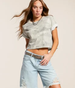 Tops | Gilded Intent Digi Cropped T-Shirt Camo